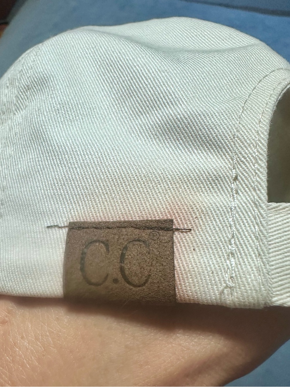 Dog Mom Embroidered Baseball Cap - Cream - Picture 6 of 8